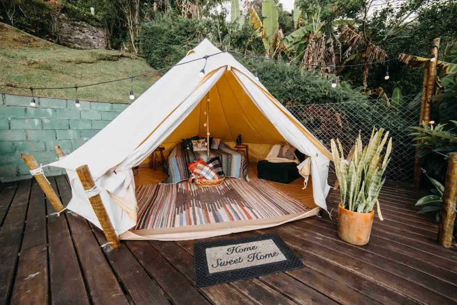 rugs in a yurt